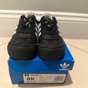 Adidas Kids Samoa Black and White Sneakers